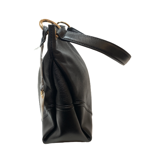 Michael Kors Black Leather 'Nicole' Shoulder Bag | Brand New |