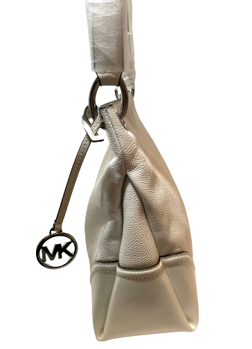 Michael Kors White Leather 'Nicole' Shoulder Bag | Brand New |