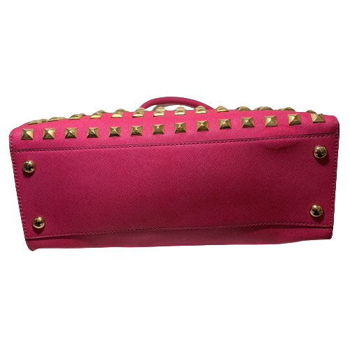 MIchael Kors Pink Hamilton Lock Large Satchel | Pre Loved |