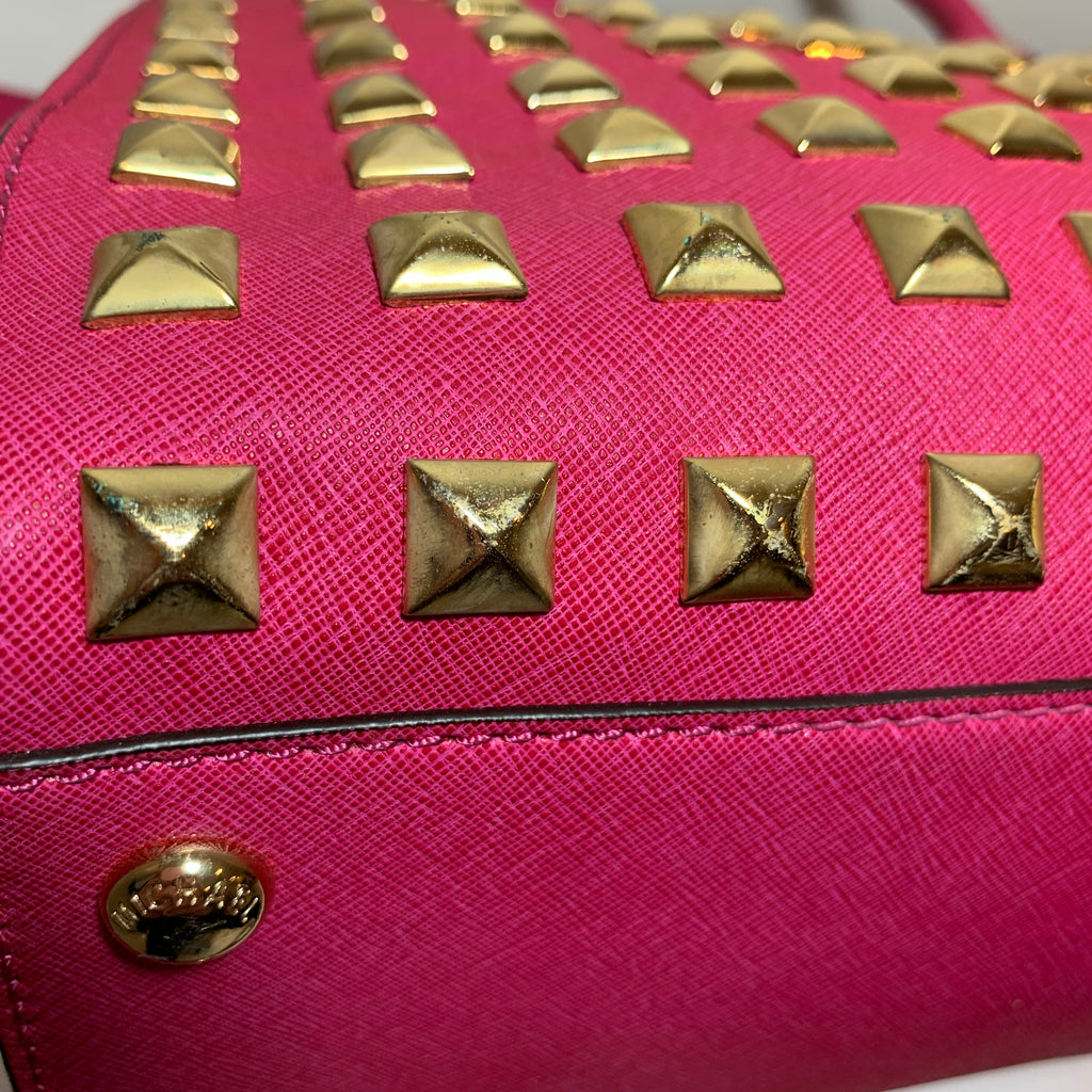 MIchael Kors Pink Hamilton Lock Large Satchel | Pre Loved |