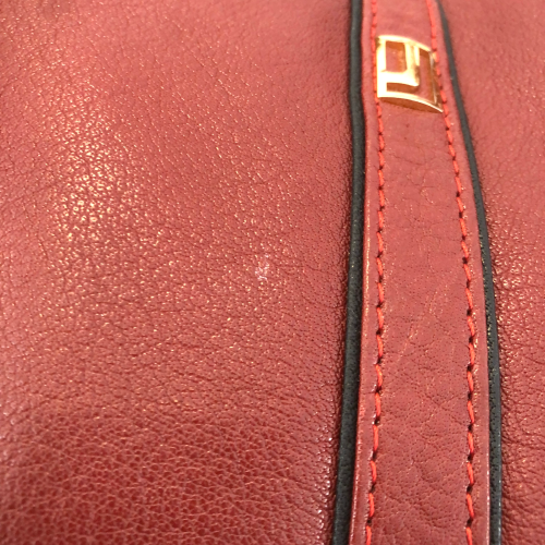 Jafferjees Maroon Leather Hobo Shoulder Bag | Pre Loved |