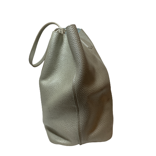 Tory Burch Silver Pebbled Leather 'Perry' Tote | Pre Loved |