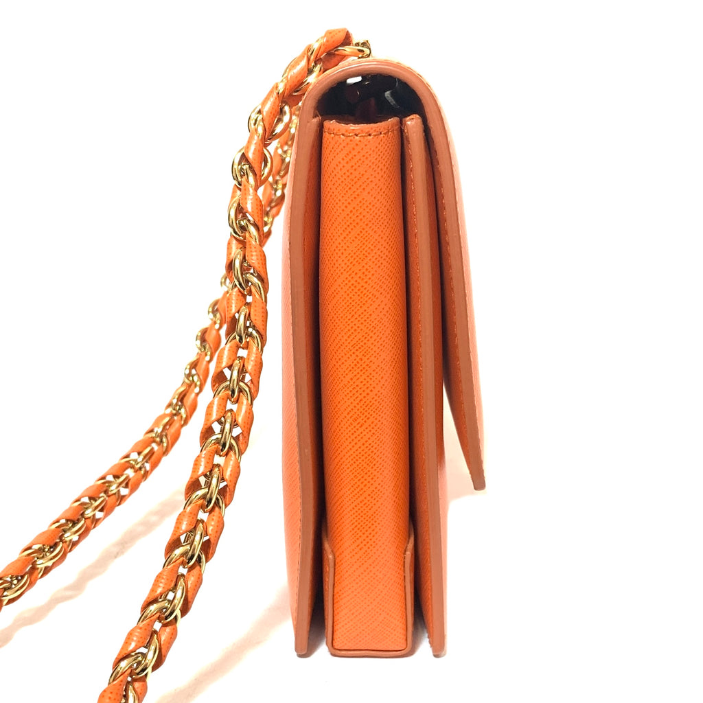 Salvatore Ferragamo Orange Vara Bow Leather Shoulder Bag | Pre Loved |