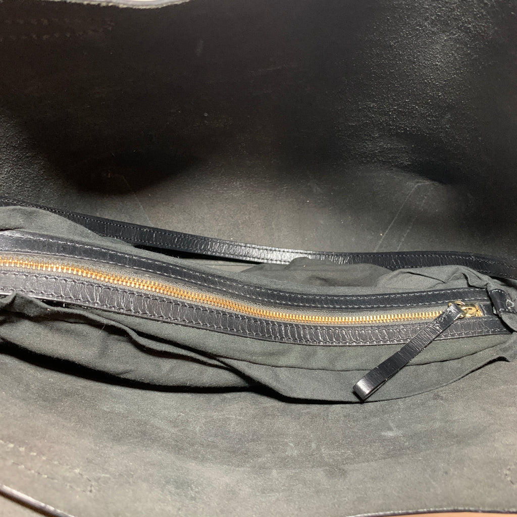 ZARA Black Leather Large Tote Bag | Pre Loved |