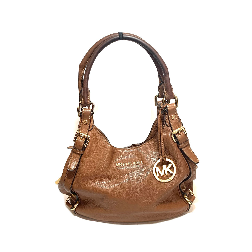 Michael Kors Tan Pebbled Leather Shoulder Bag | Pre Loved |