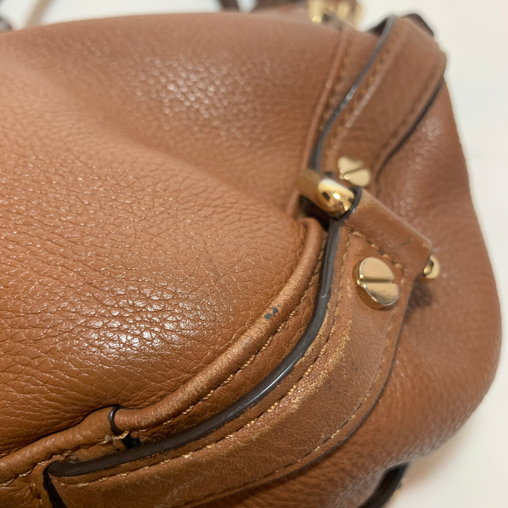 Michael Kors Tan Pebbled Leather Shoulder Bag | Pre Loved |