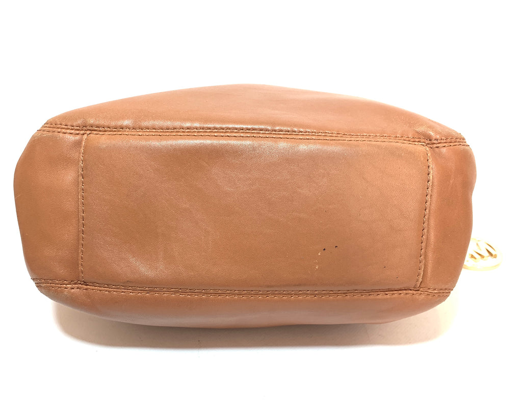 Michael Kors Tan Leather Gold Chain Shoulder Bag | Pre Loved |
