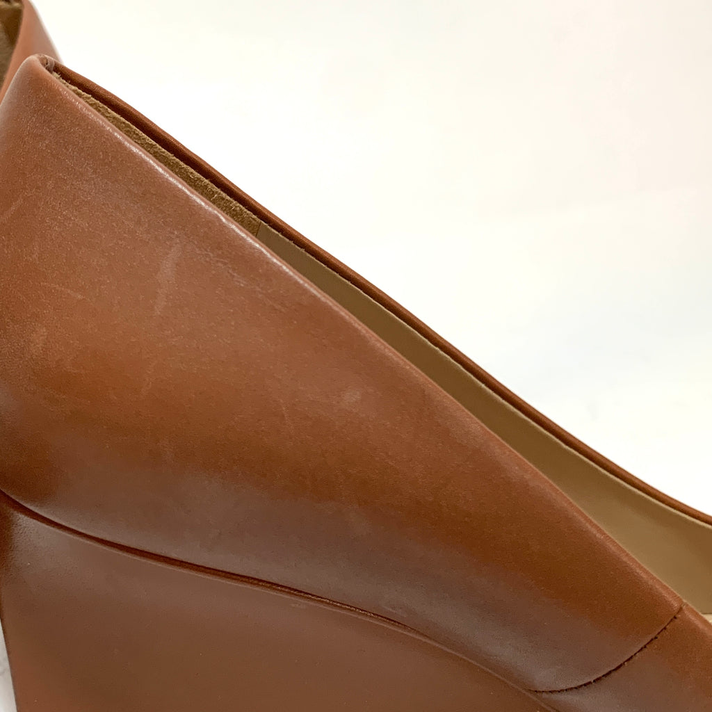 Tory Burch Tan Leather 'Luna' Wedges | Gently Used |