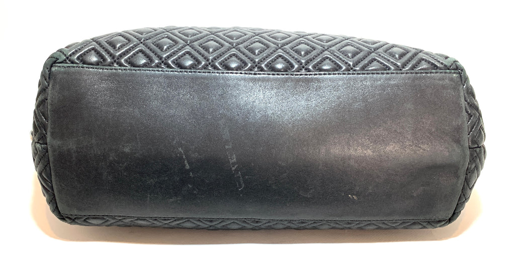 Tory Burch Black Marion Quilted Tote | Pre Loved |