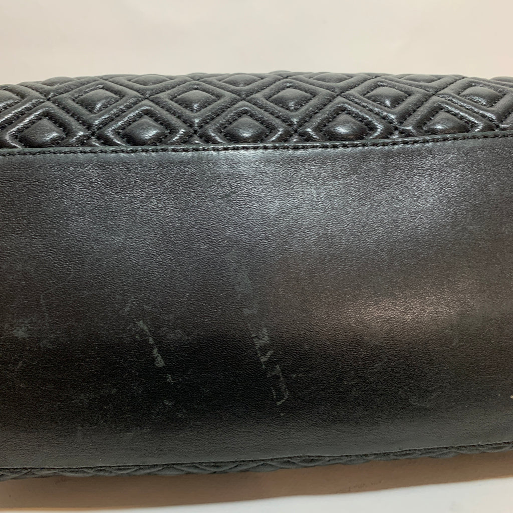 Tory Burch Black Marion Quilted Tote | Pre Loved |