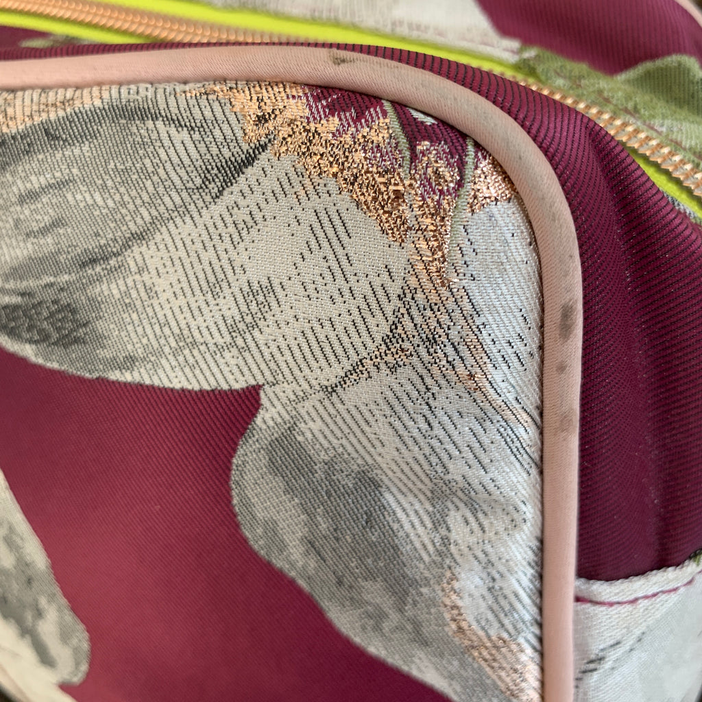 Ted Baker Purple Floral Print Makeup Pouch | Brand New |