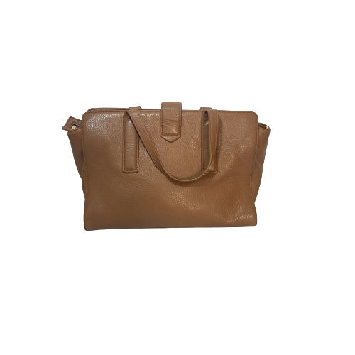 Tory Burch Meyer Tan Pebbled Leather Tote | Pre Loved |