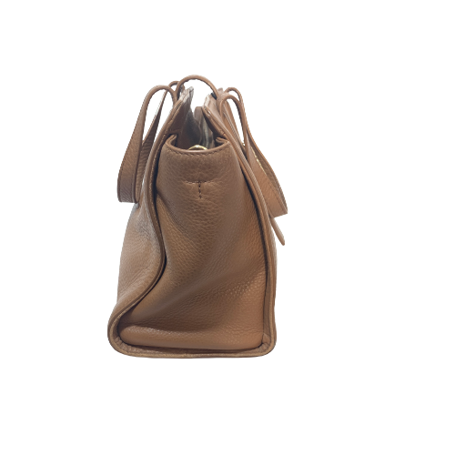 Tory Burch Meyer Tan Pebbled Leather Tote | Pre Loved |