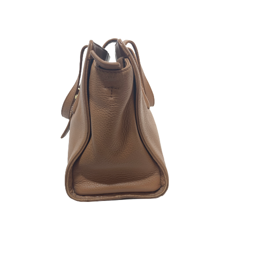 Tory Burch Meyer Tan Pebbled Leather Tote | Pre Loved |