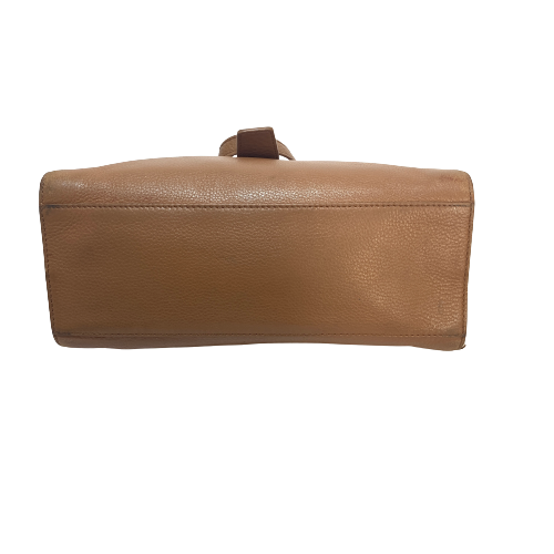 Tory Burch Meyer Tan Pebbled Leather Tote | Pre Loved |