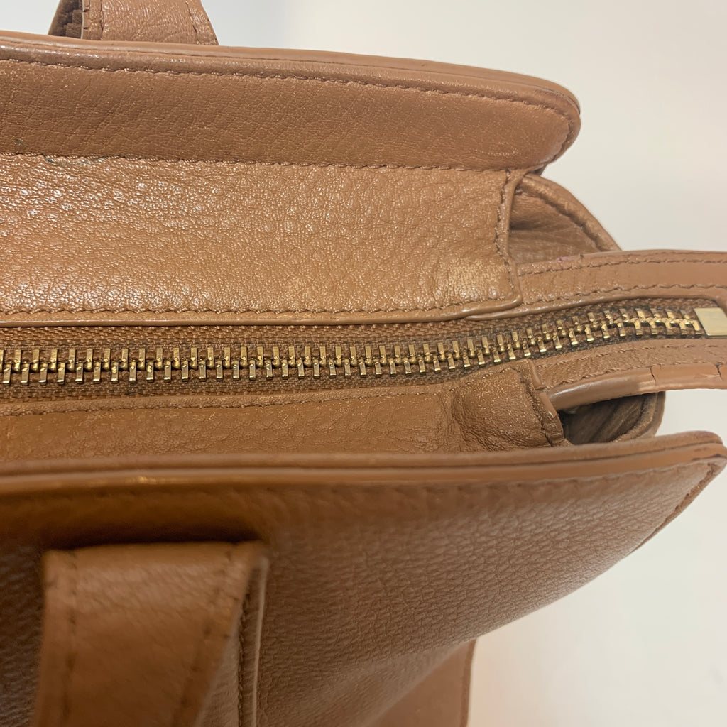 Tory Burch Meyer Tan Pebbled Leather Tote | Pre Loved |