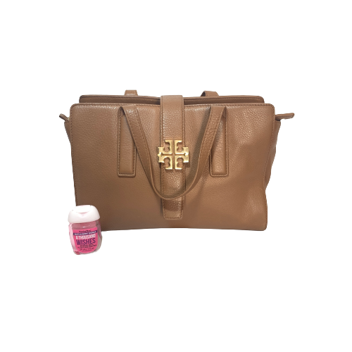 Tory Burch Meyer Tan Pebbled Leather Tote | Pre Loved |