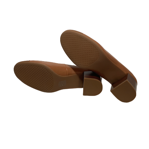 Tory Burch 'Everly' Tan Cap-Toe Leather Pumps | Like New |