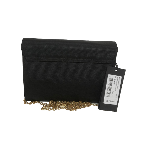 Ted Baker Black 'Graciee' Grossgrain Bow Clutch | Brand New |