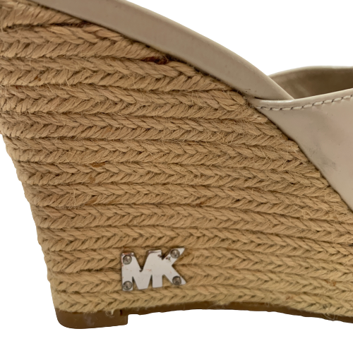 Michael Kors Cream Patent Jute Wedges | Pre Loved |