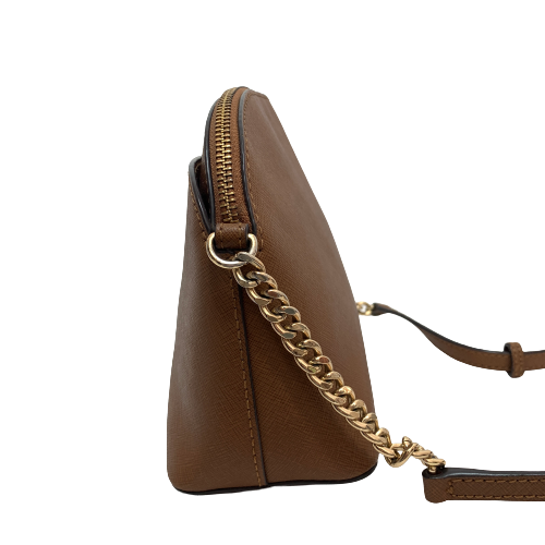 Michael Kors Tan Dome Leather Crossbody Bag | Pre Loved |