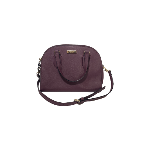 Kate Spade Purple Leather Small Dome Satchel | Pre Loved |