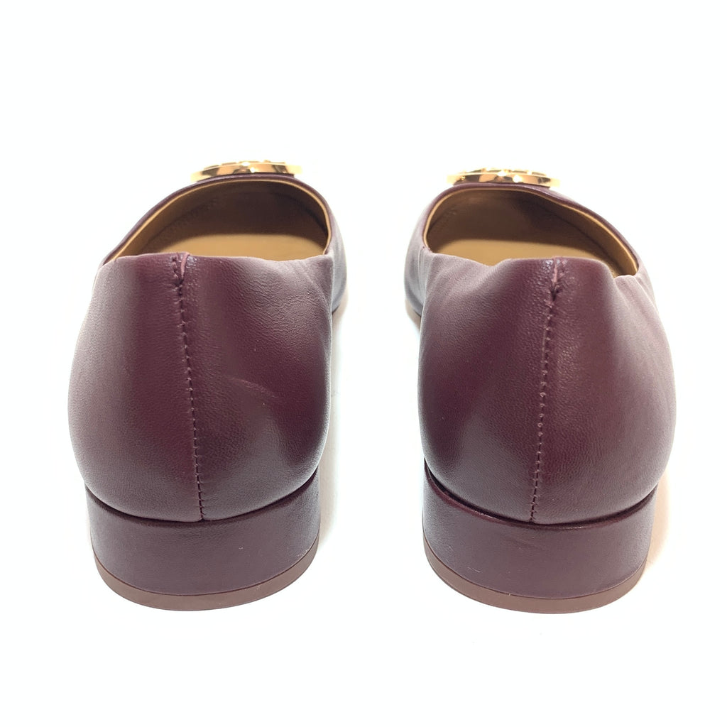 Tory Burch 'Benton 2' Burgundy Leather Pumps | Gently Used |