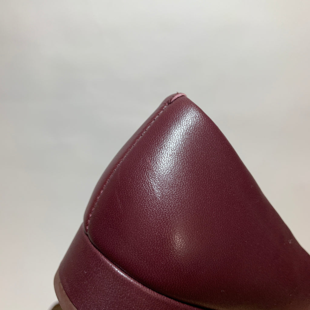 Tory Burch 'Benton 2' Burgundy Leather Pumps | Gently Used |