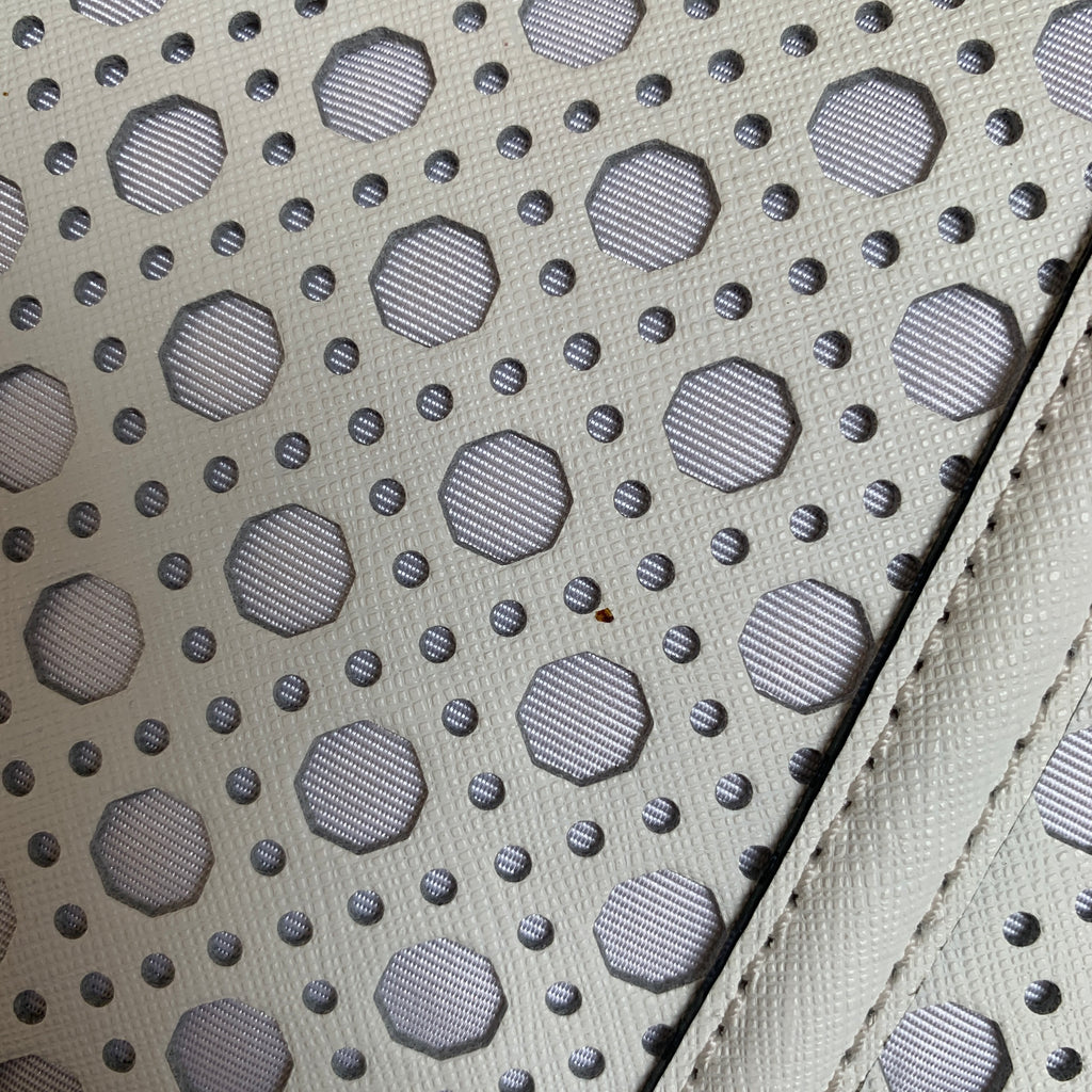 Kate Spade White Laser-cut 'Rachelle Newbury' Leather Satchel | Gently Used |