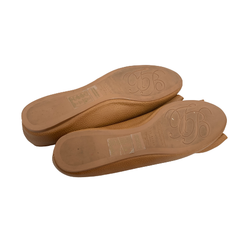 Ted Baker Tan Leather Bow Ballets Flats | Gently Used |
