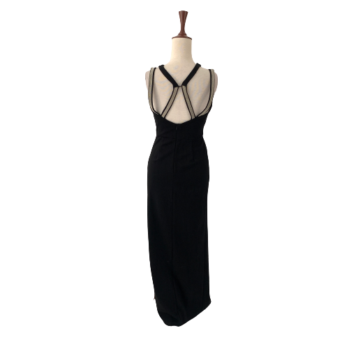River Island Black with Sequins Straps Maxi Dress | Pre Loved |