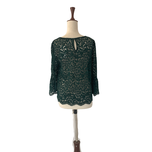 ZARA Green Lace Top | Brand New |