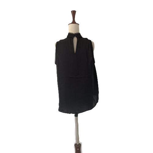 ZARA Black Sleeveless High Neck Top | Gently Used |