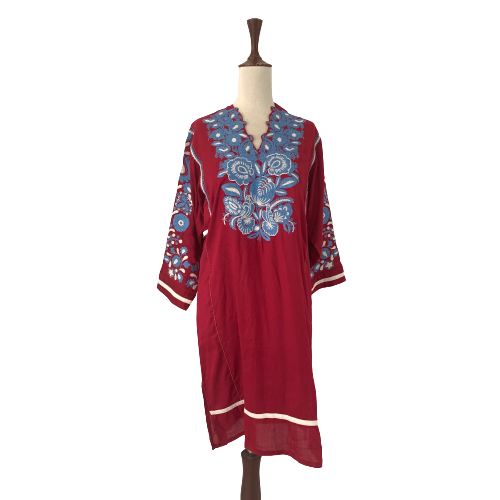 Sana Safinaz Red Embroidered Kameez | Brand New |