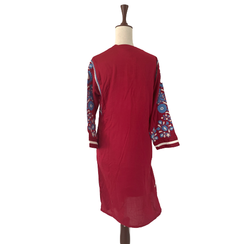 Sana Safinaz Red Embroidered Kameez | Brand New |