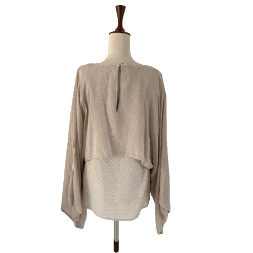 Soutache By Gaurika Sharma Beige Top | Gently Used |