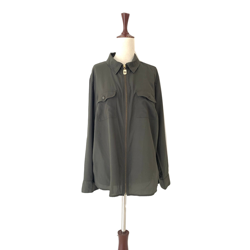 Michael Kors Army Green Shirt | Pre Loved |