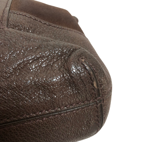 Michael Kors Brown Suede and Leather Satchel | Pre Loved |