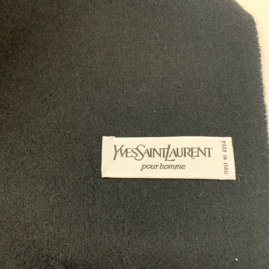 Saint Laurent Black Wool Unisex Scarf | Gently Used |