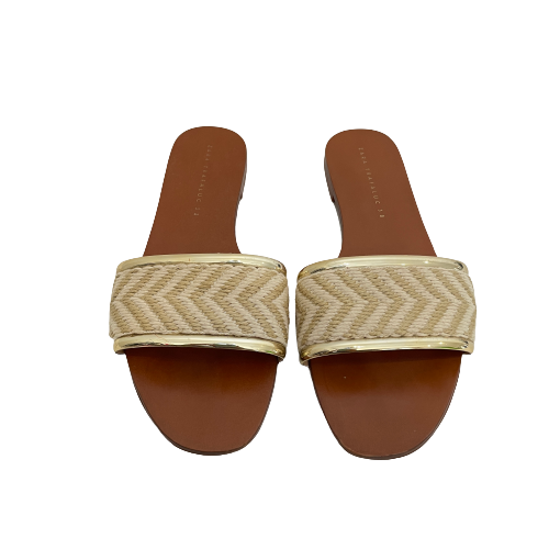 ZARA Cream & Beige Flat Slides | Pre Loved |
