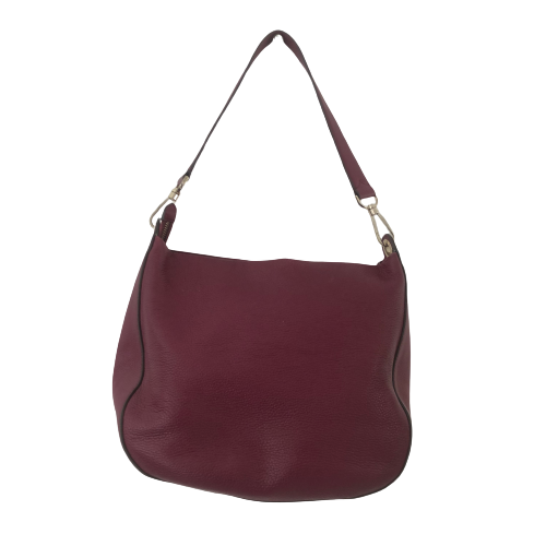 Kate Spade Burgundy Pebbled Leather 'Lexy' Shoulder Bag | Pre Loved |