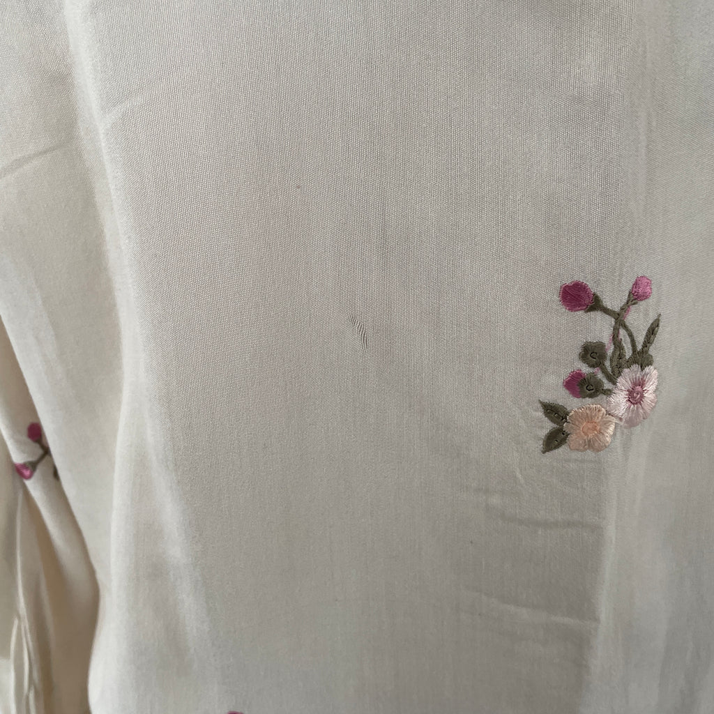 Saira Habib Cream Embroidered Kurta | Pre Loved |