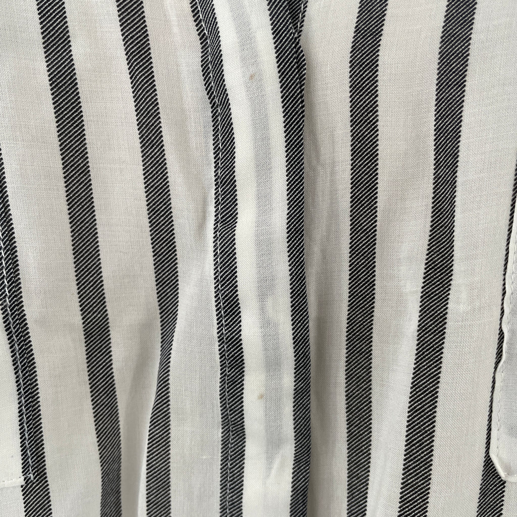 Mango Grey & White Striped Shirt | Pre Loved |