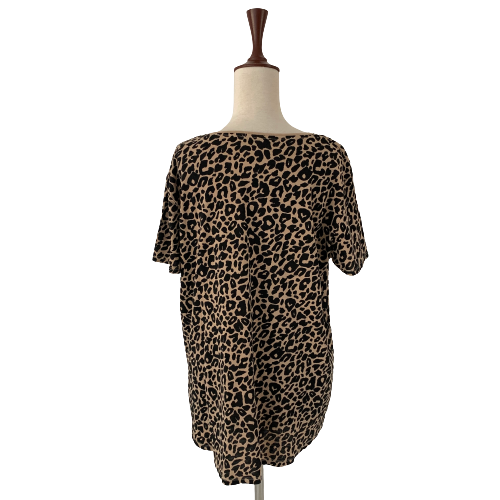 ZARA Brown Cheetah Print Top | Gently Used |