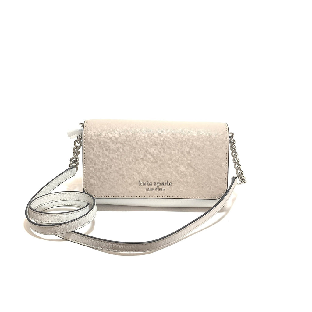 Kate Spade Beige & White 'Cameron' Crossbody Bag | Gently Used |