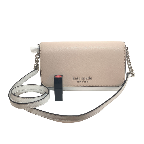Kate Spade Beige & White 'Cameron' Crossbody Bag | Gently Used |