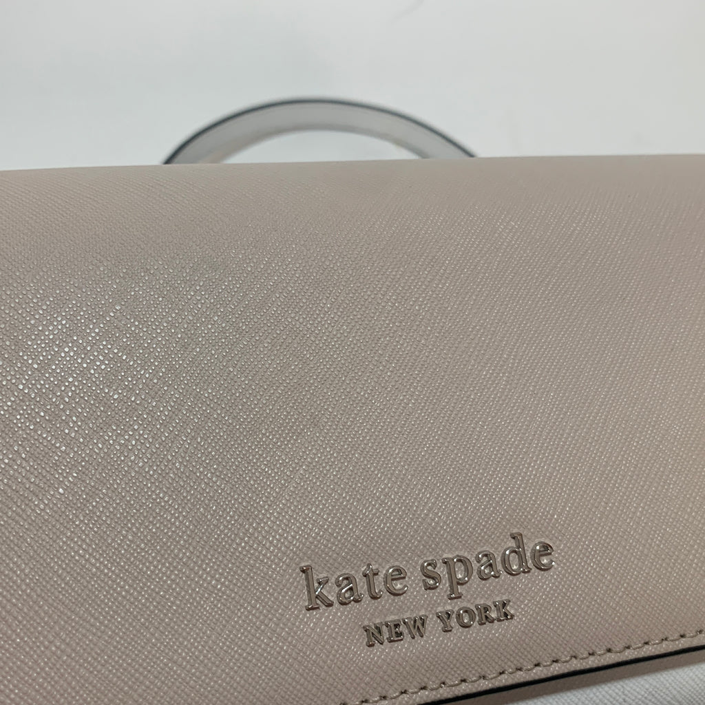 Kate Spade Beige & White 'Cameron' Crossbody Bag | Gently Used |