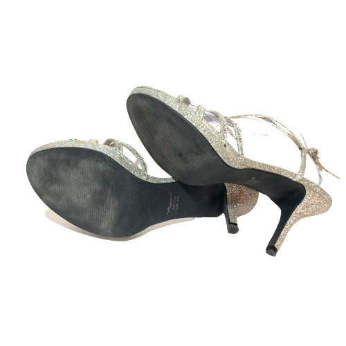 Nina Silver Rhinestone Heels | Pre Loved |