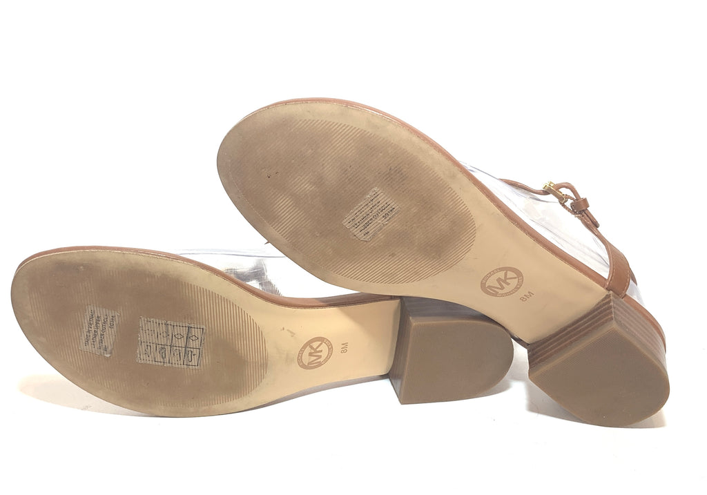 Michael Kors Tan Leather Thong Sandals | Gently Used |