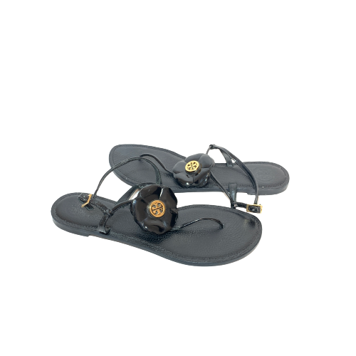 Tory Burch Black 'Shelby' Thong Sandals | Pre Loved |